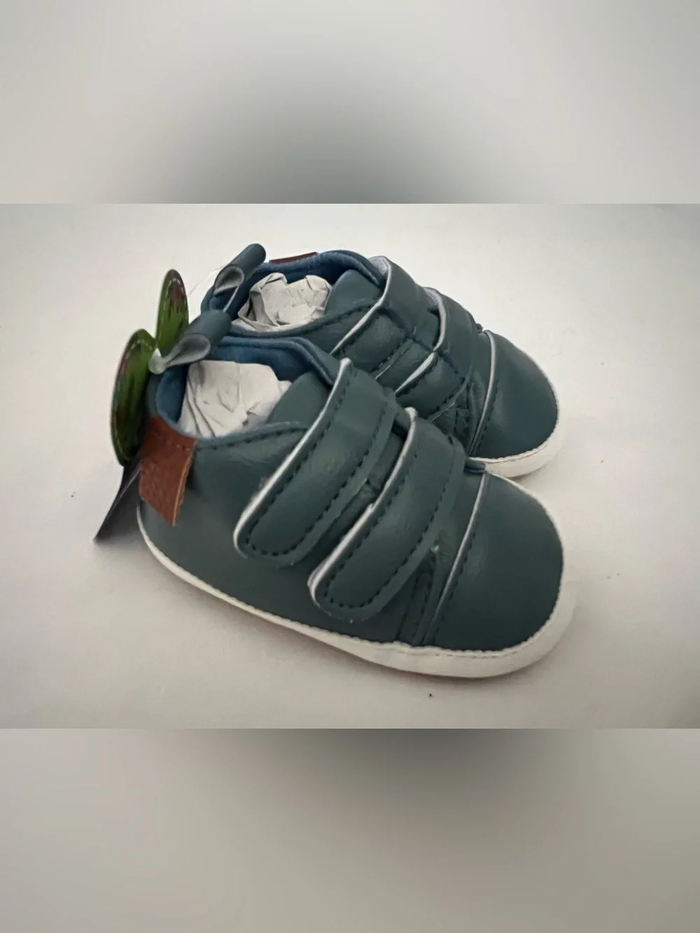 Kids Teal Velcro Sneakers